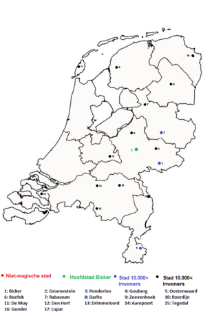 Kaart Magisch Nederland